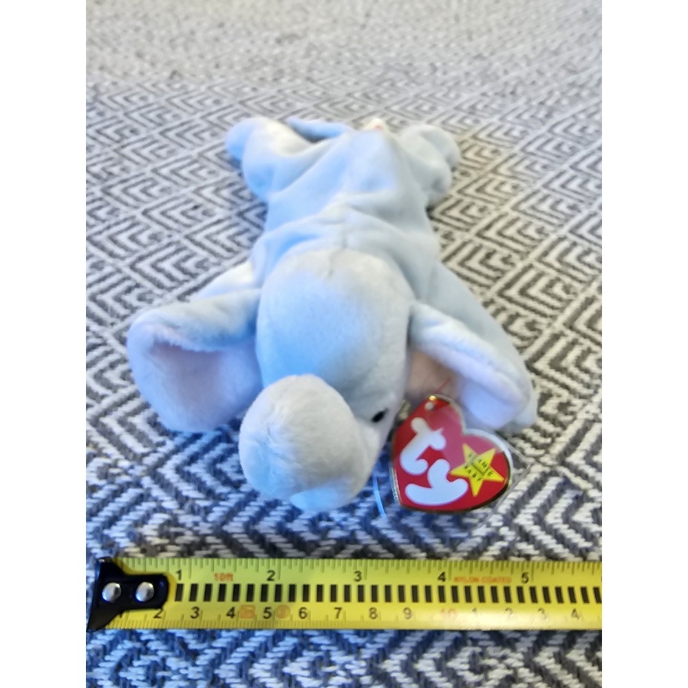 Vintage 1995 TY Beanie Baby PEANUT the Elephant 9" Plush Stuffed NWT